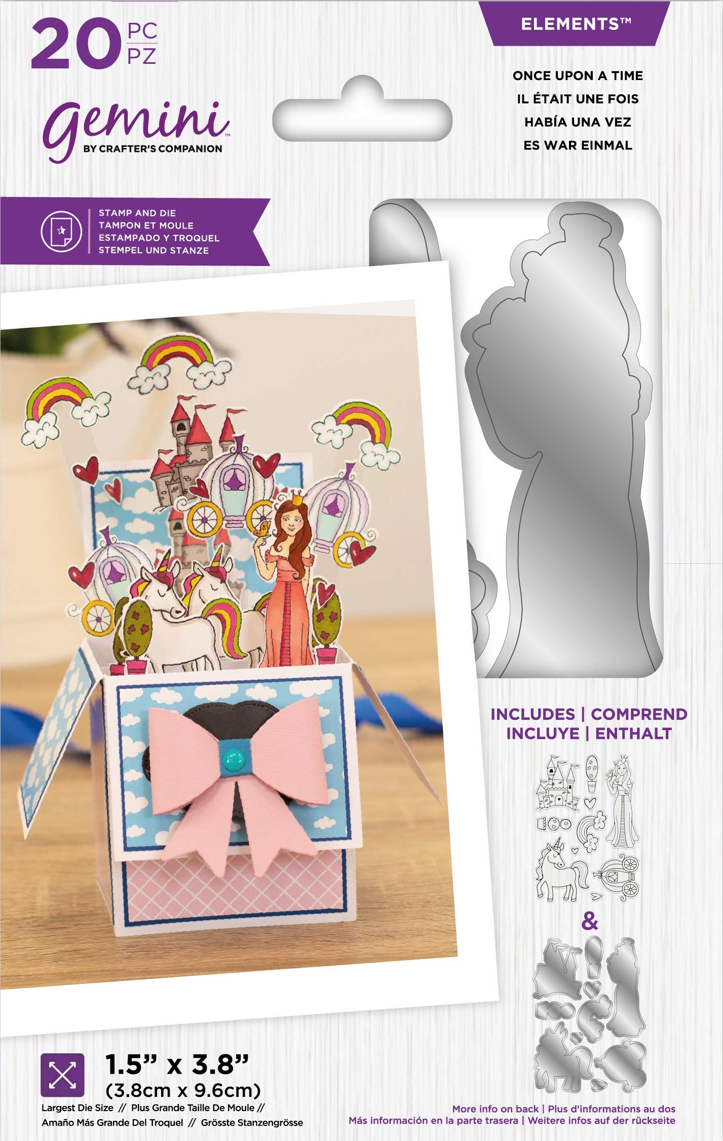 Gemini Stamps Dies Upon A Time kit de découpe précise pour scrapbooking créatif