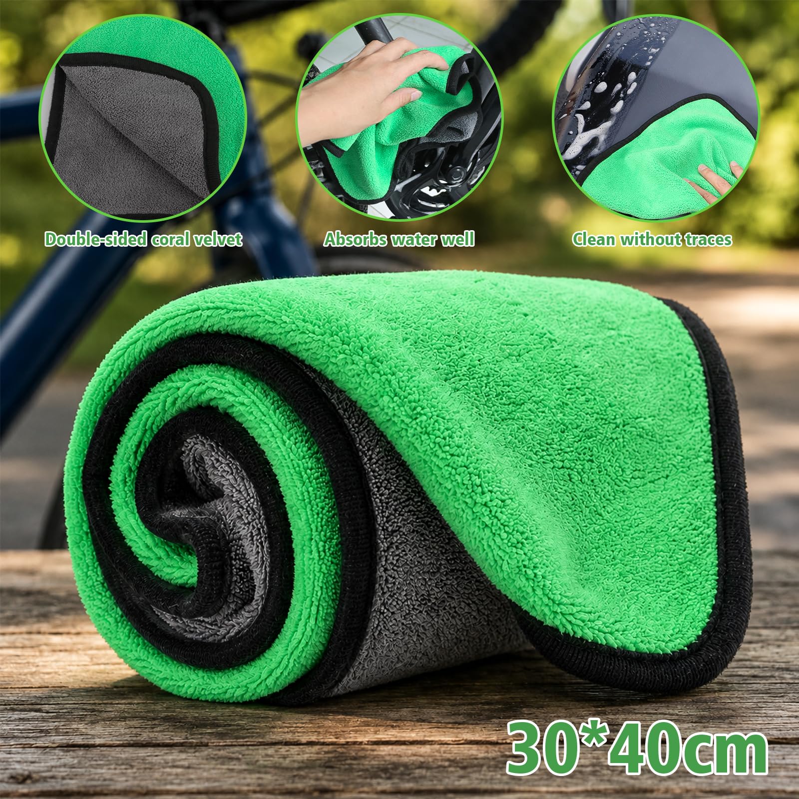 Zestaw do czyszczenia roweru 8 w 1, zestaw do czyszczenia łańcuchów rowerowych zawierać czyszczenia roweru z 500 ml,szczotka