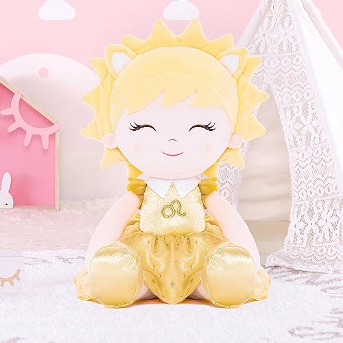 Miniatura 5 de Regalos de bebé niña muñecas de felpa constelaciones muñeca zodiaco regalo de cumpleaños 17 pulgadas Leao
