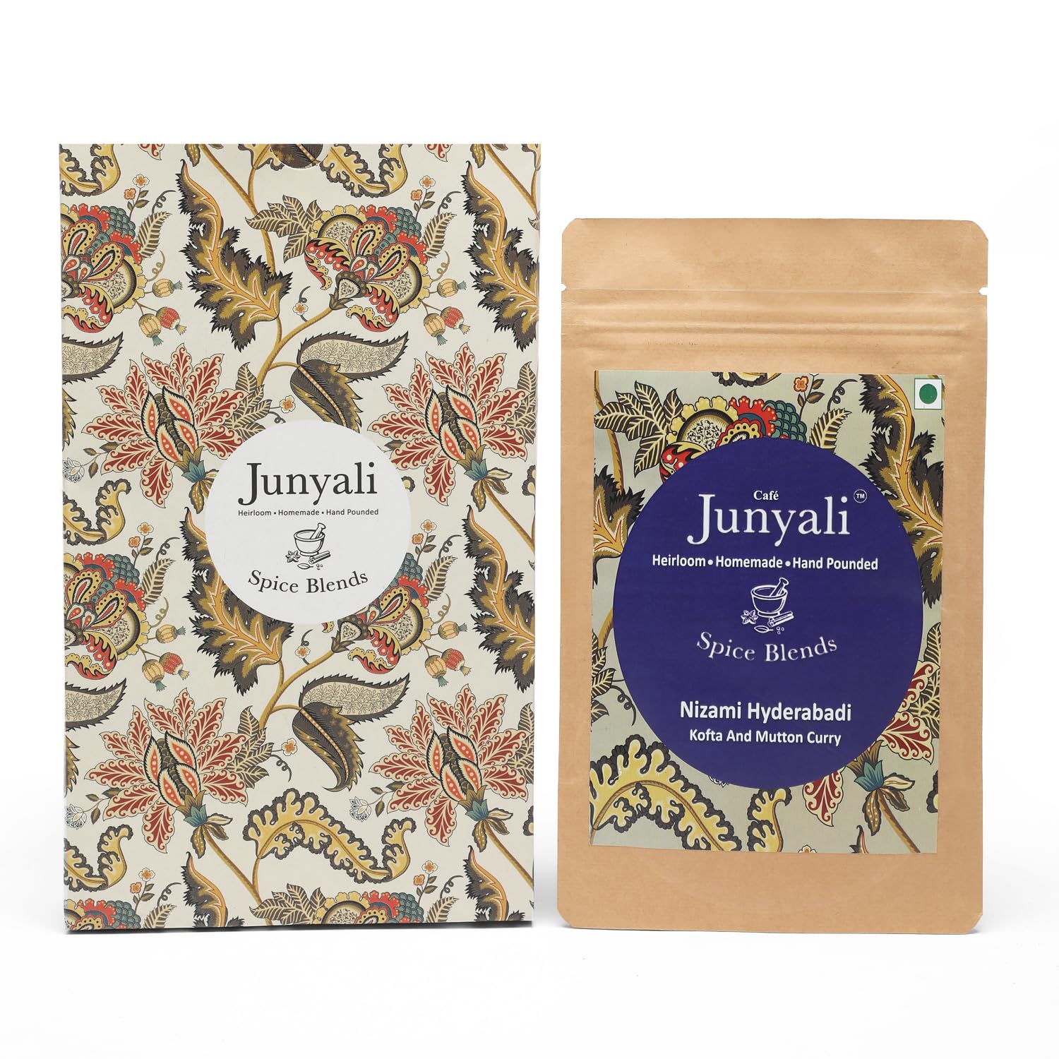 Cafe Junyali Nizami Hyderabadi Masala Spice Blend for Kofta & Mutton Curry - (50g) Homemade Hand-Pounded Spices - Authentic Hyderabadi Cusine with Pure Natural & Organic 1
