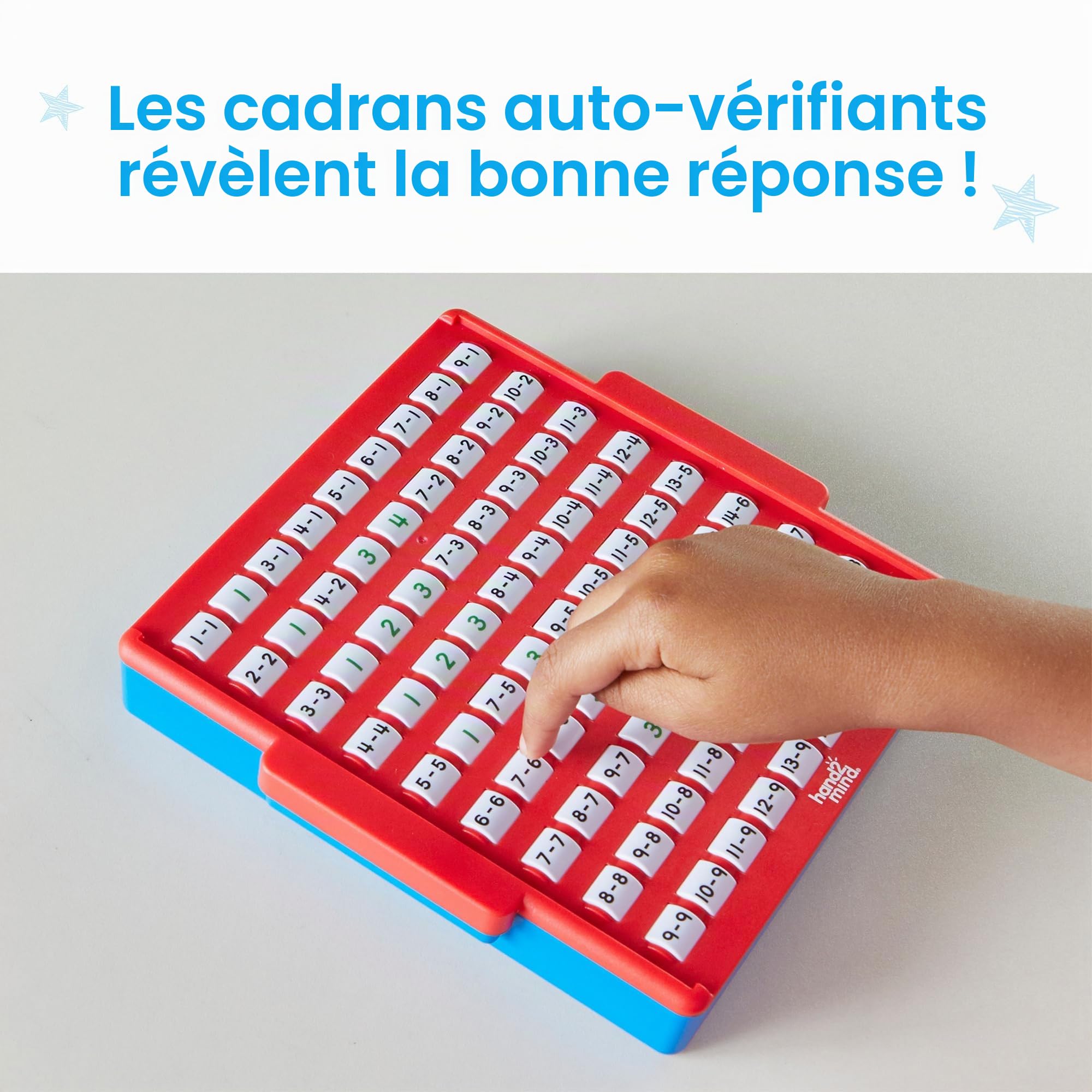 Learning Resources Tableau d'informations mathématiques interactif de soustraction, Apprendre la soustraction, Tableau d'activités à corriger soi-même pour l'apprentissage Autonome, dès 5 Ans
