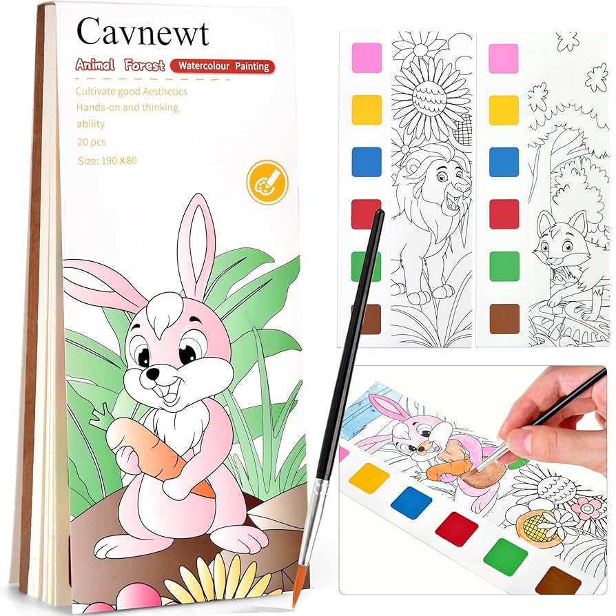 amazon-com-cavnewt-watercolor-coloring-books-for-kids-ages-4-8-pocket-watercolor-painting-book-sets-mess-free-paint-with-water-books-for-toddlers-travel-activities-arts-party-birthday-gifts-for-girls-boys for Free Printable Watercolor Pictures To Paint Pdf Amazon.com: Cavnewt Watercolor Coloring Books for Kids Ages 4-8, Pocket Watercolor Painting Book Sets, Mess Free Paint with Water Books for Toddlers, Travel Activities Arts Party Birthday Gifts for Girls Boys : for Free Printable Watercolor Pictures To Paint Pdf