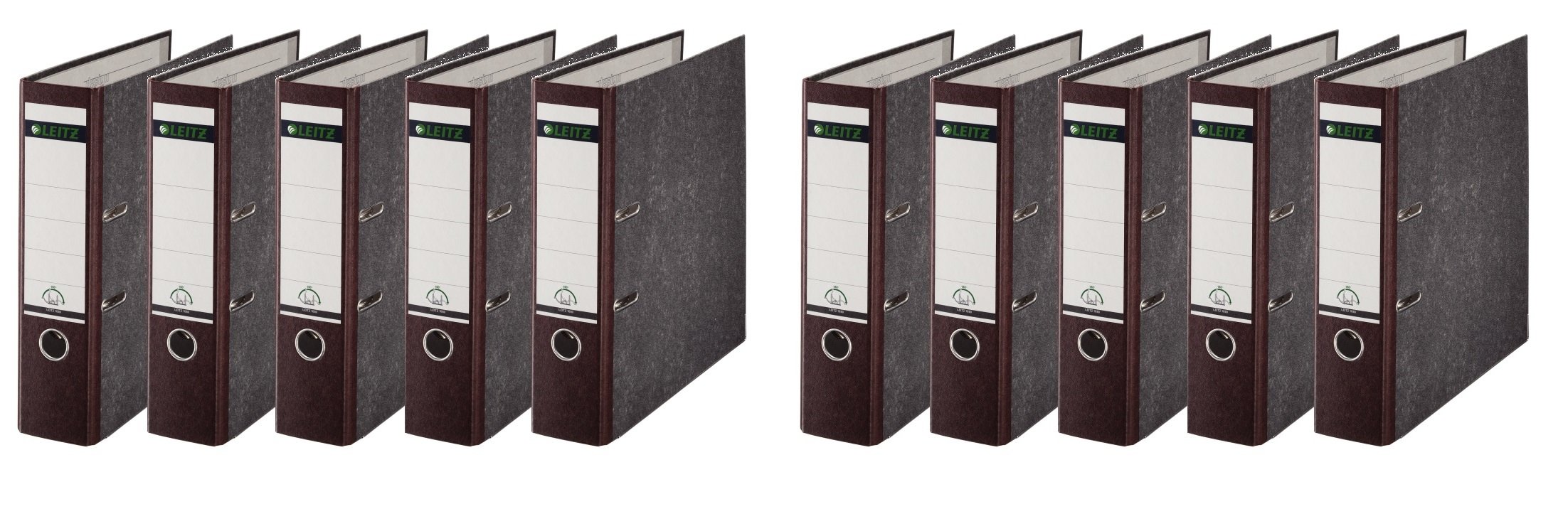 Leitz 1080/1050 Standard Ordner A4 (breit | 10er Pack, braun)