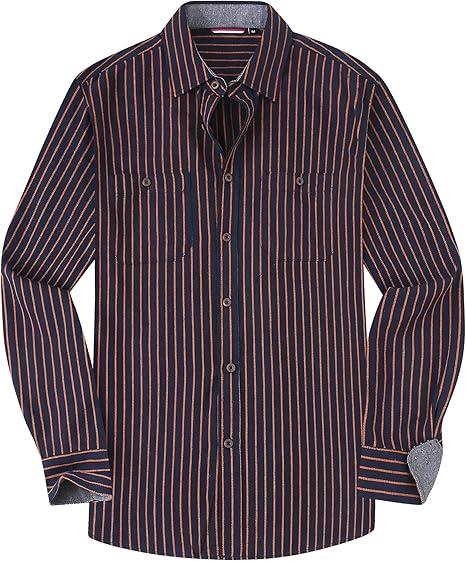Alex Vando Mens Button Down Shirts Regular Fit Long Sleeve Casual Plaid Flannel Shirt