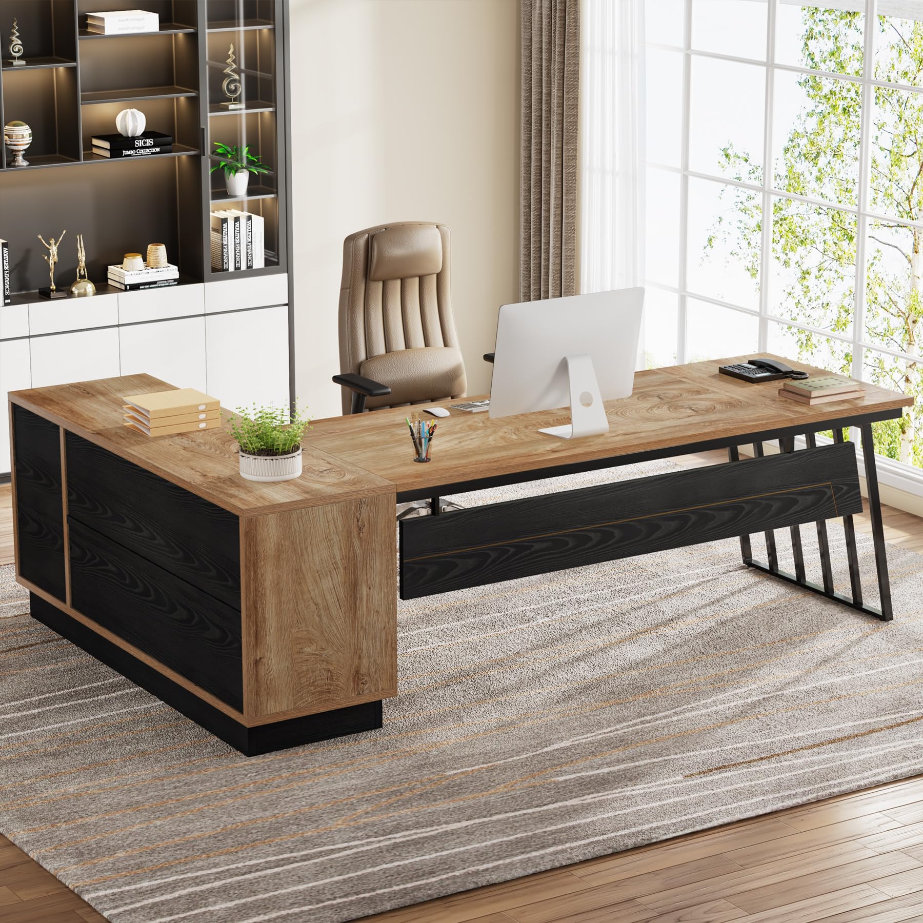 igarashikento　32GB増設 Office Amazon.com: Tribesigns 71-Inch Executive Desk, L-Shaped Desk with