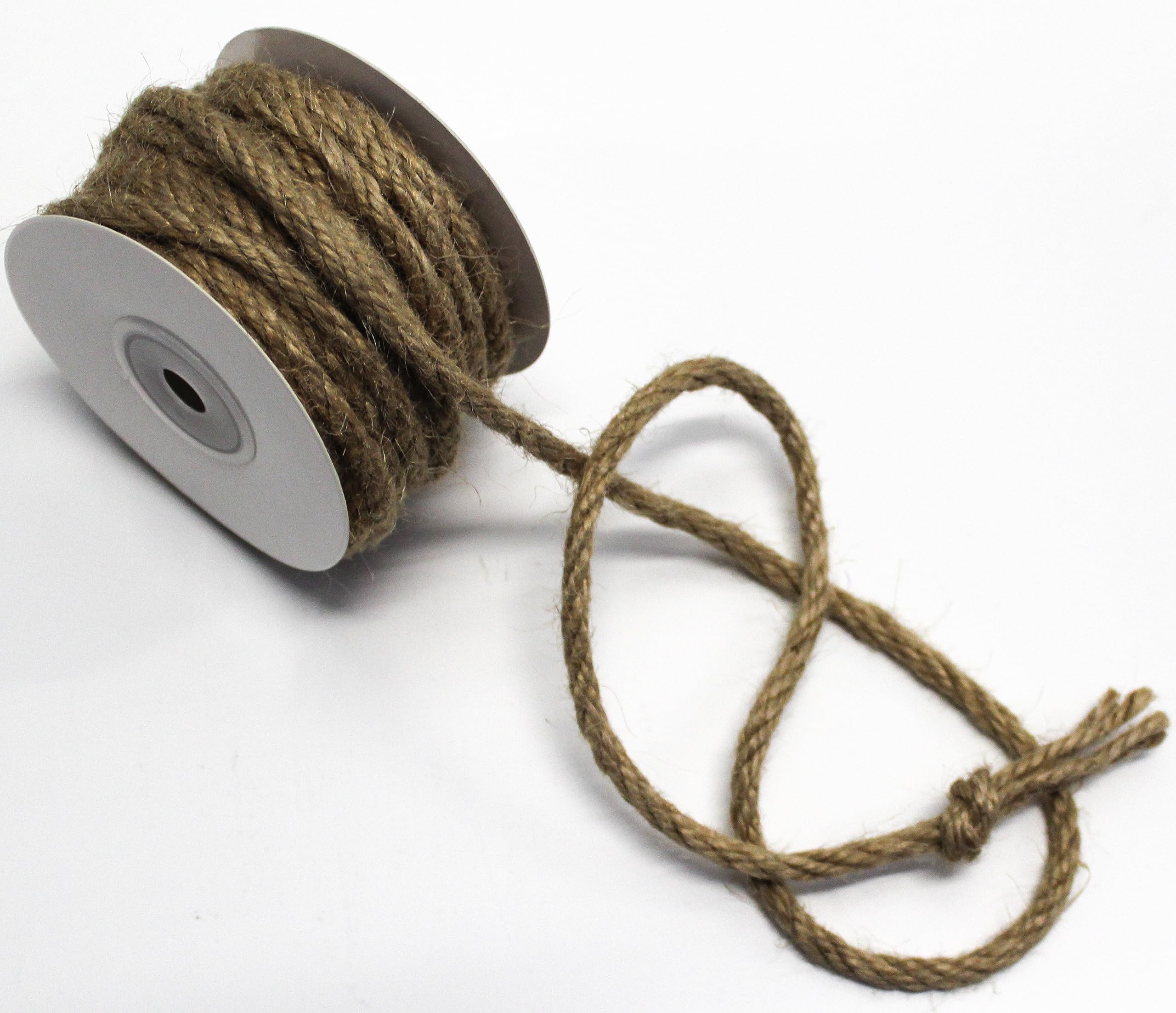 CaPiSoJute Cord Sustainable Approx. 10 m x 6 mm Jute Twist Cord Decorative Ribbon Bow Ribbon Cord Cord
