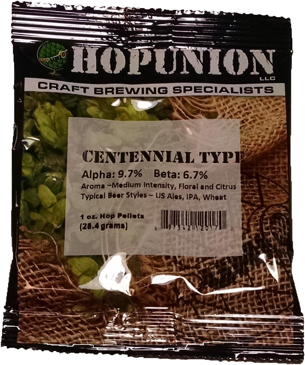 HopUnion Hop Pellets for Home Brew Beer Making (US Centennial)1 oz.