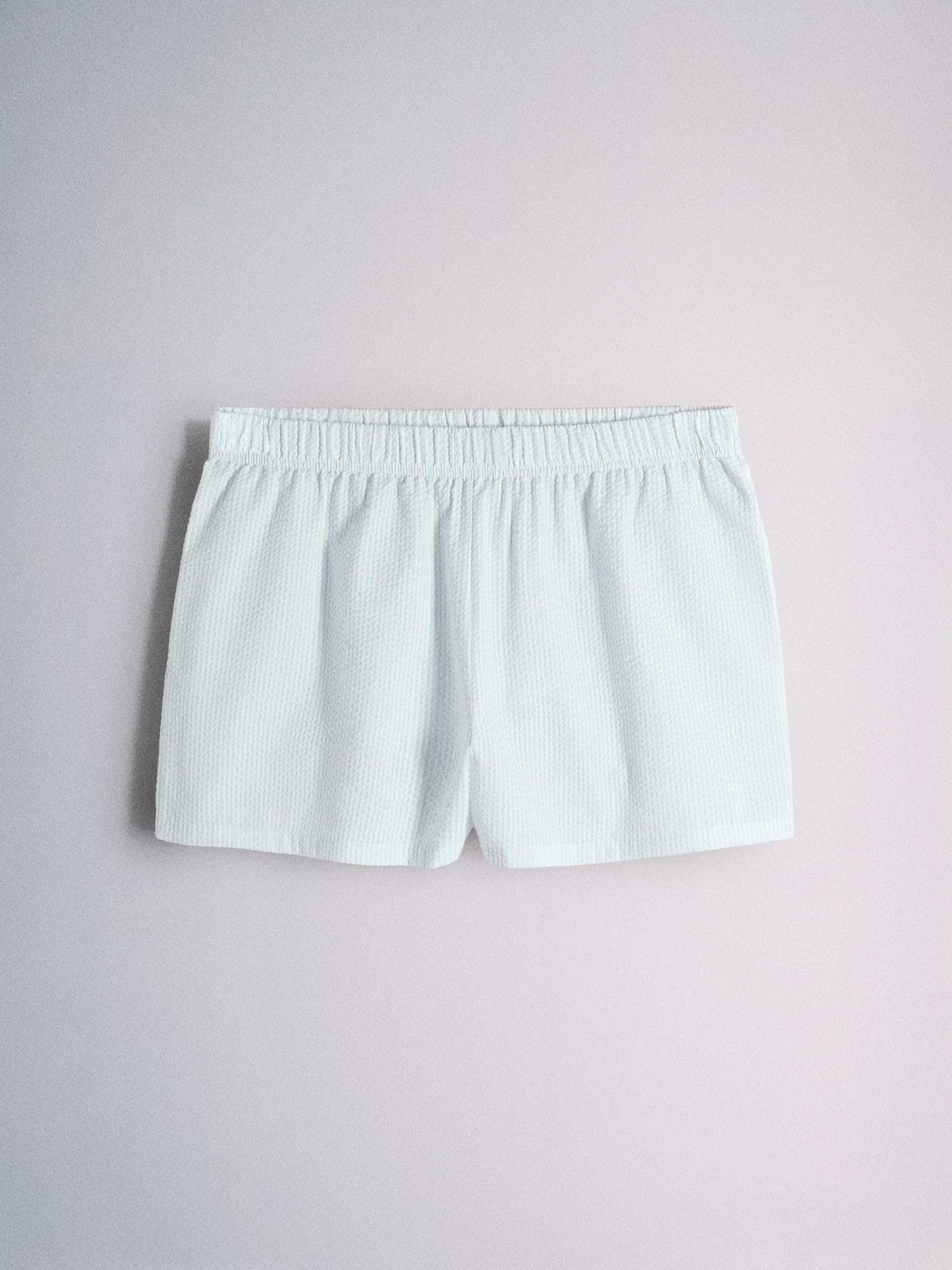 THE SET Damen 2er-Pack Seersucker-Pyjama mit Knopfleiste