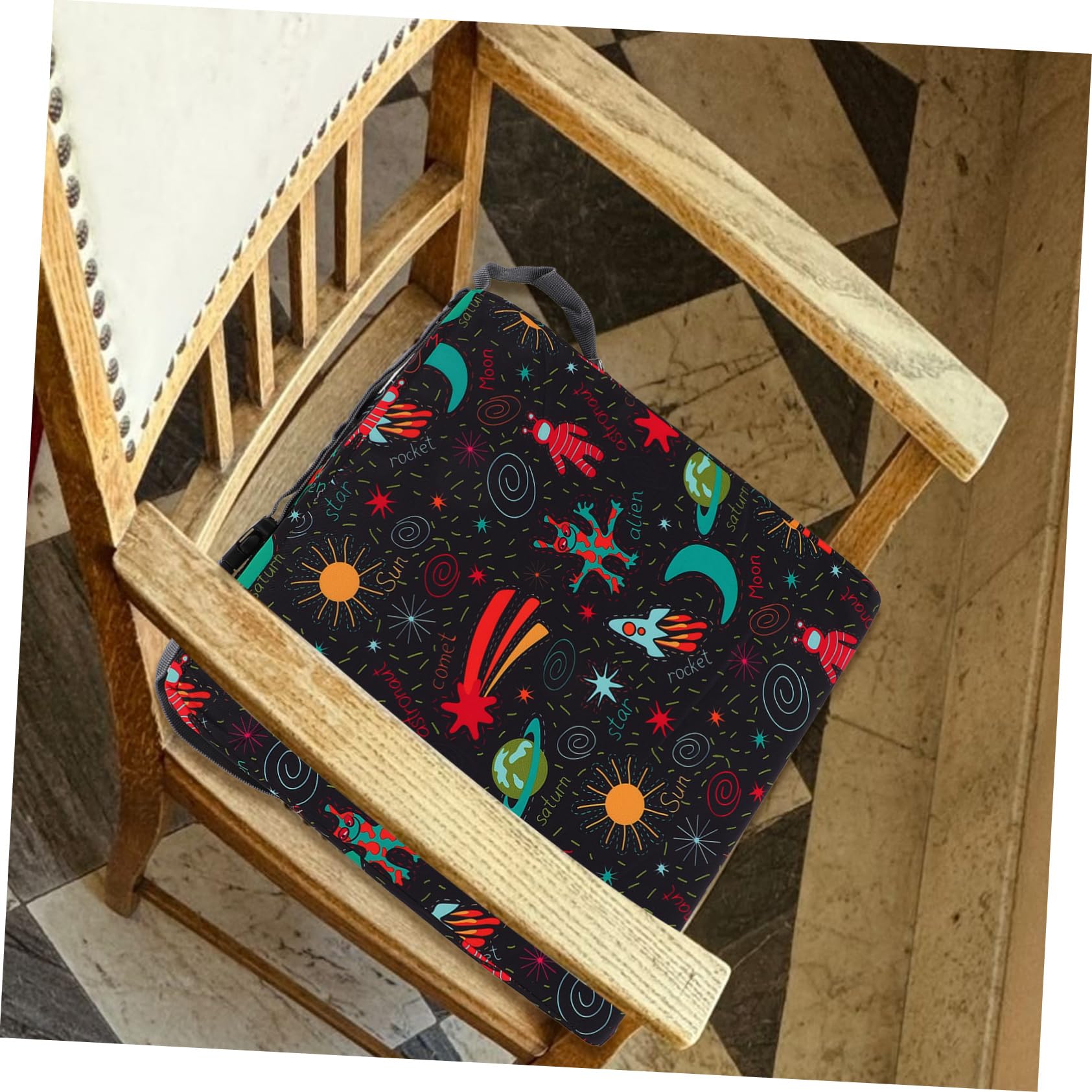 Abaodam Silla Elevadora para Niños Cojín Grueso de Poliéster y Esponja, Soporte Completo y Portátil para Comedor en Casa o Picnic
