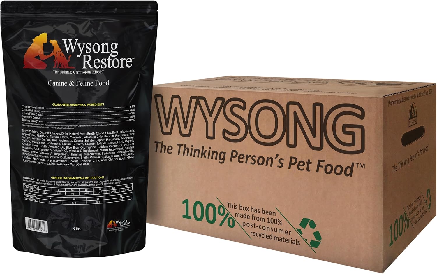 Wysong Restore Canine and Feline Food 9 -lb Bag/case of 5