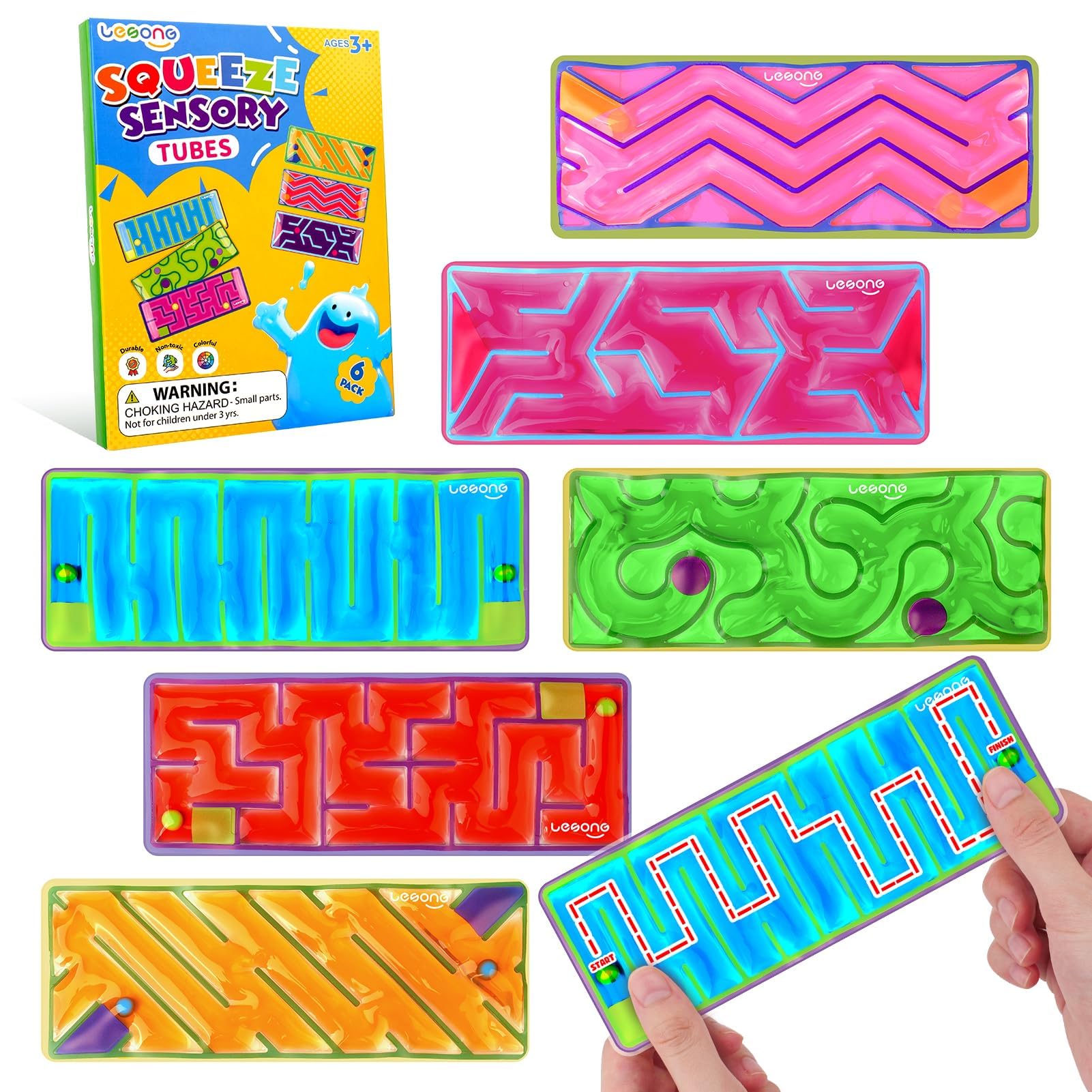 LESONG 6-Pack Sensory Mazes