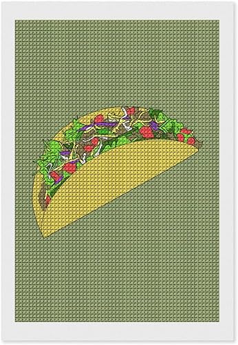 Taco Diamond Art Painting Kits Full Square Drill DIY Picture Art Crafts for Home Wall Decor