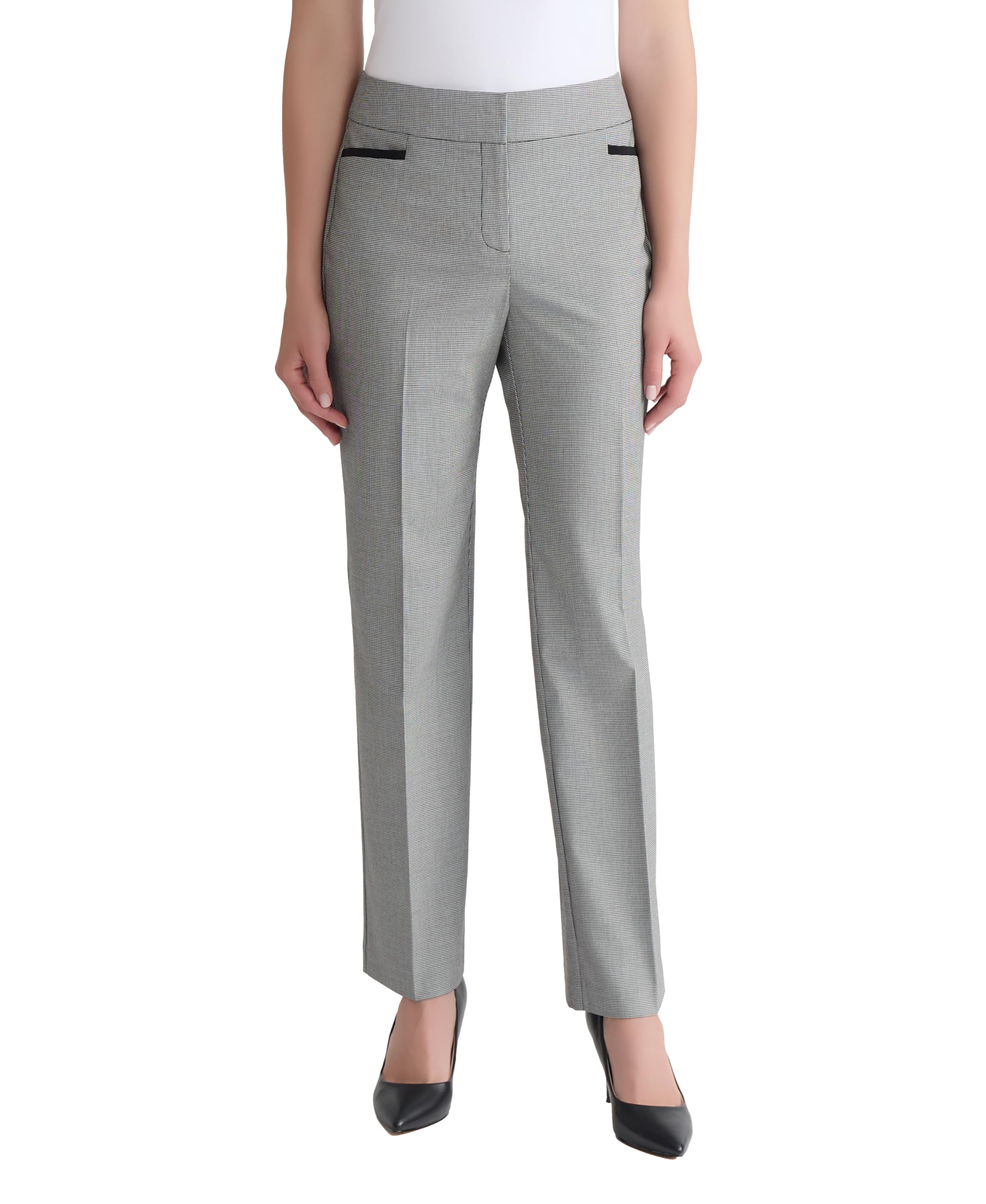 Kasper Womens Mini-Check Trouser Pant