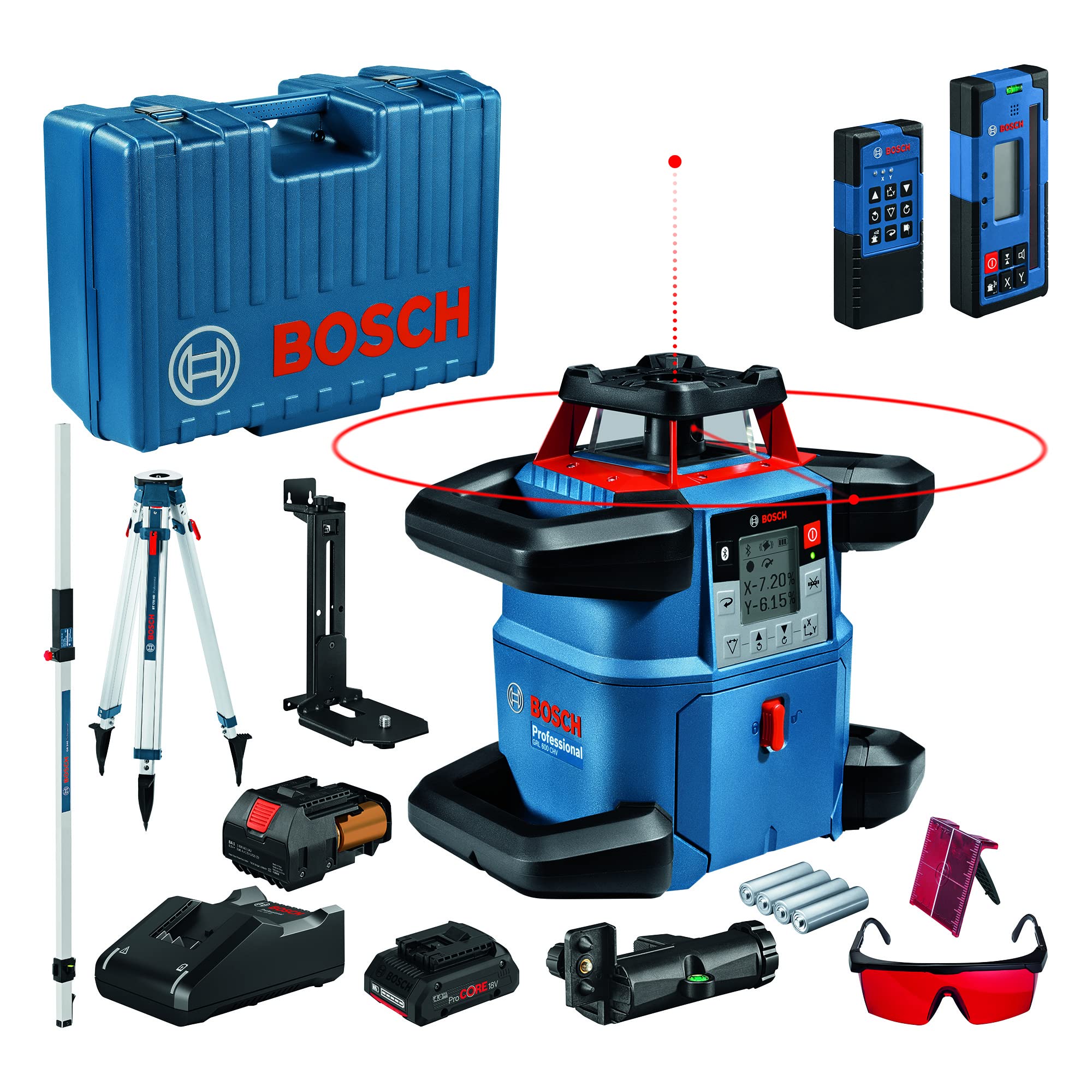 Bosch Professional Livella laser rotante GRL600CHV+BT170HD+GR 240+LR60
