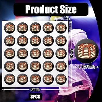 Gueevin 200 Pcs Football Helmet Stickers Pancake Block Helmet Decals, Black