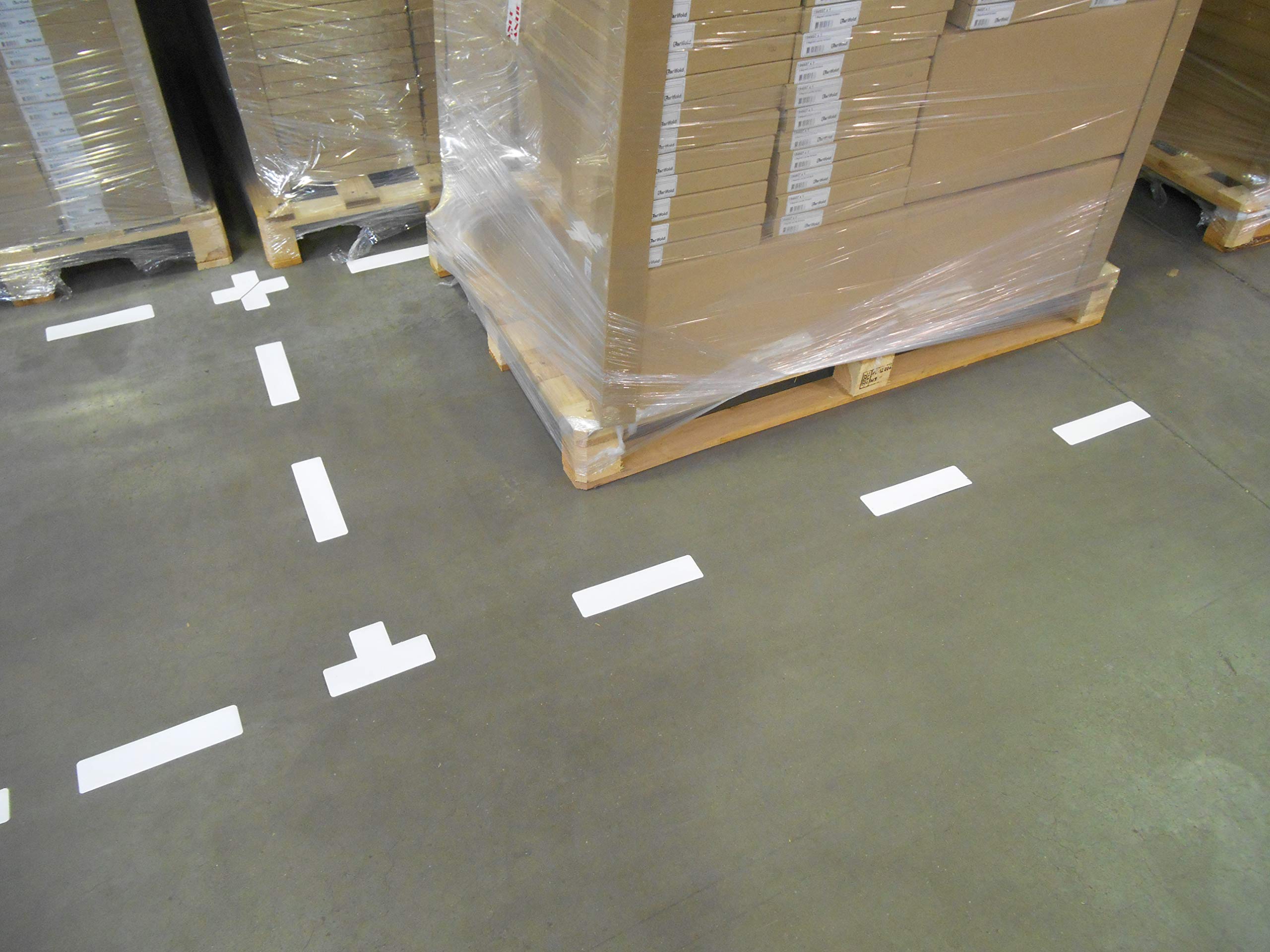 Tarifold Fr 197102 Pack of 10 Adhesive Floor Marking Symbols - Line Shape 200 x 50 mm - White (Pack of 10)