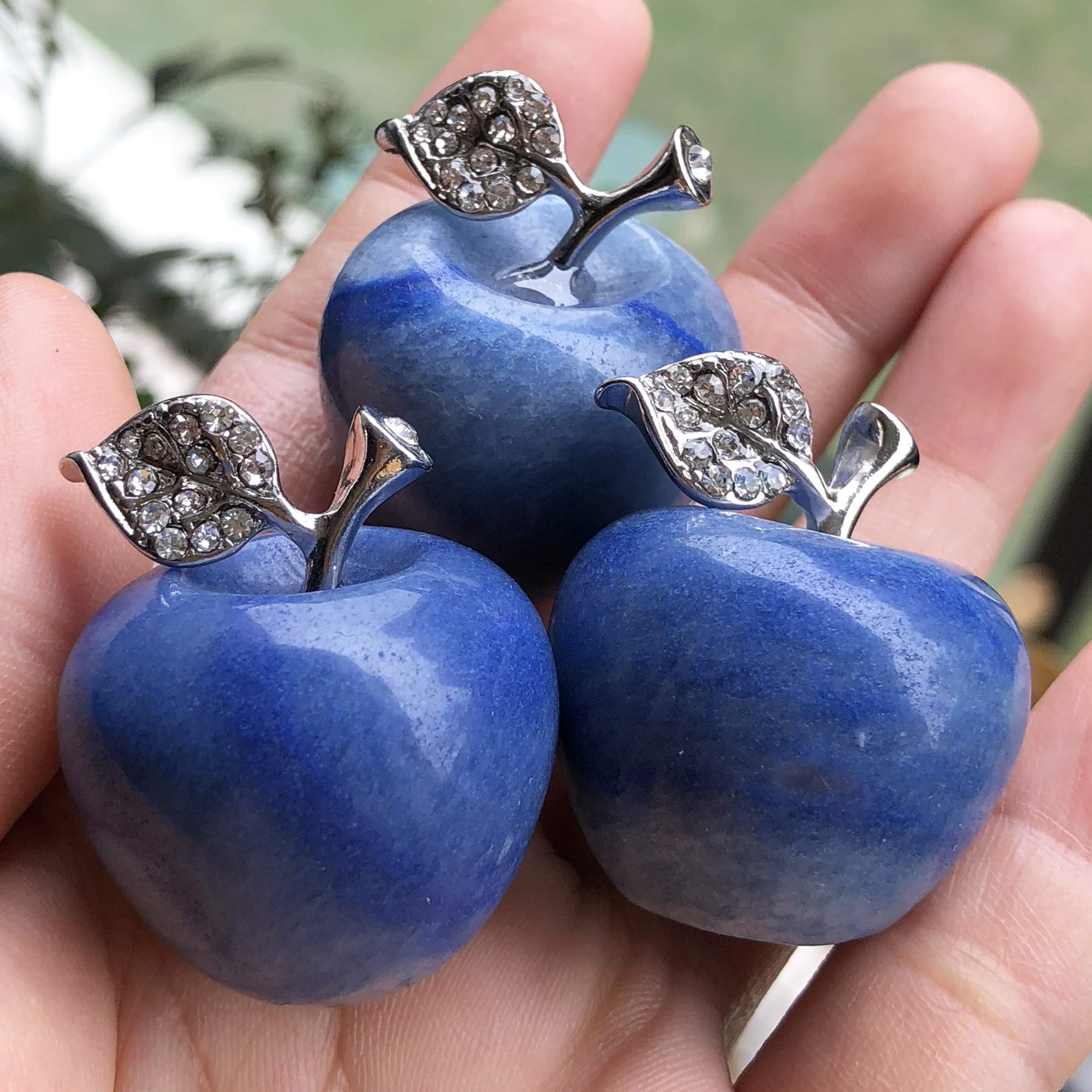 Amazon.co.jp: Neyisaa ブルーアベンチュリン リンゴ装飾 ヒーリング