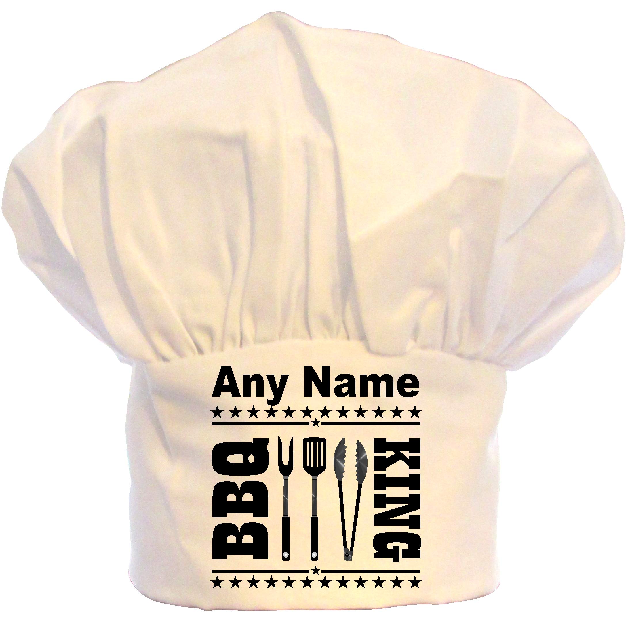 PRESENT2FUTURE PERSONALISED BBQ KING & UTENCILSPRINT CHEFS HAT 100% POLYESTER