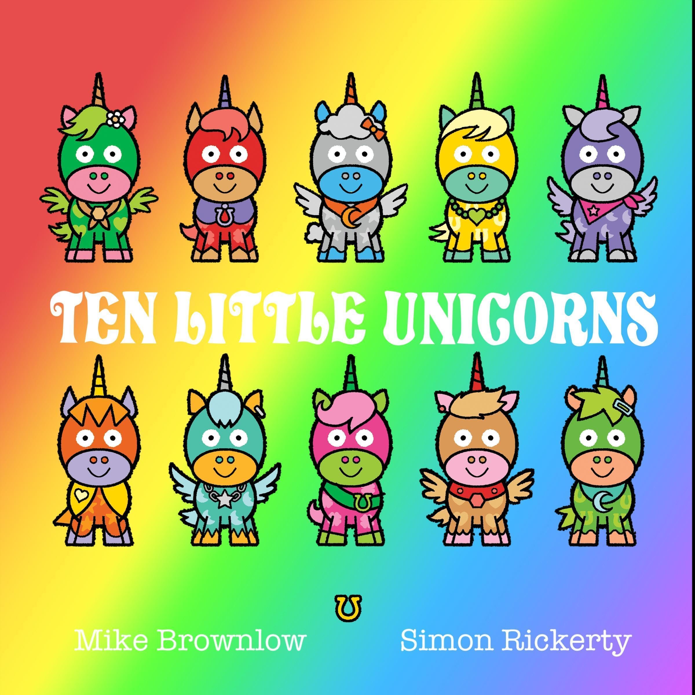 Cover art for Ten Little Unicorns