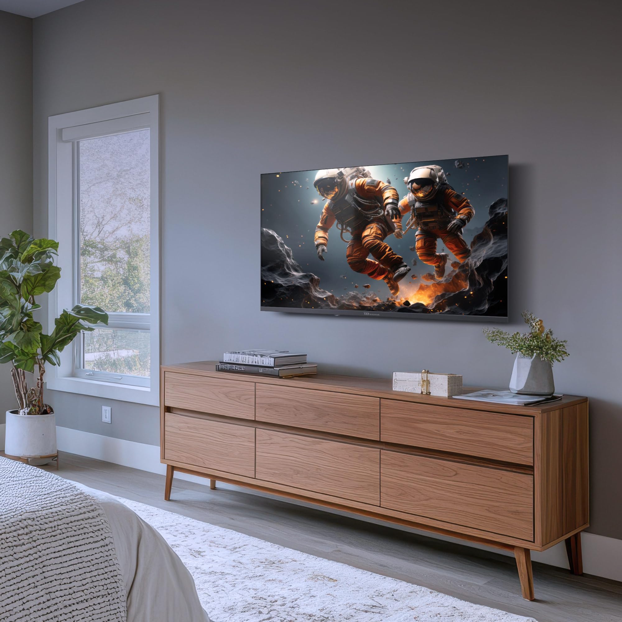 TD Systems TD Systems - Smart TV 40 Inch Full HD, TDT HD TV, Android 14 GTV, 2025 Model, TV with 3 years warranty - PRIME40K21GLE in use