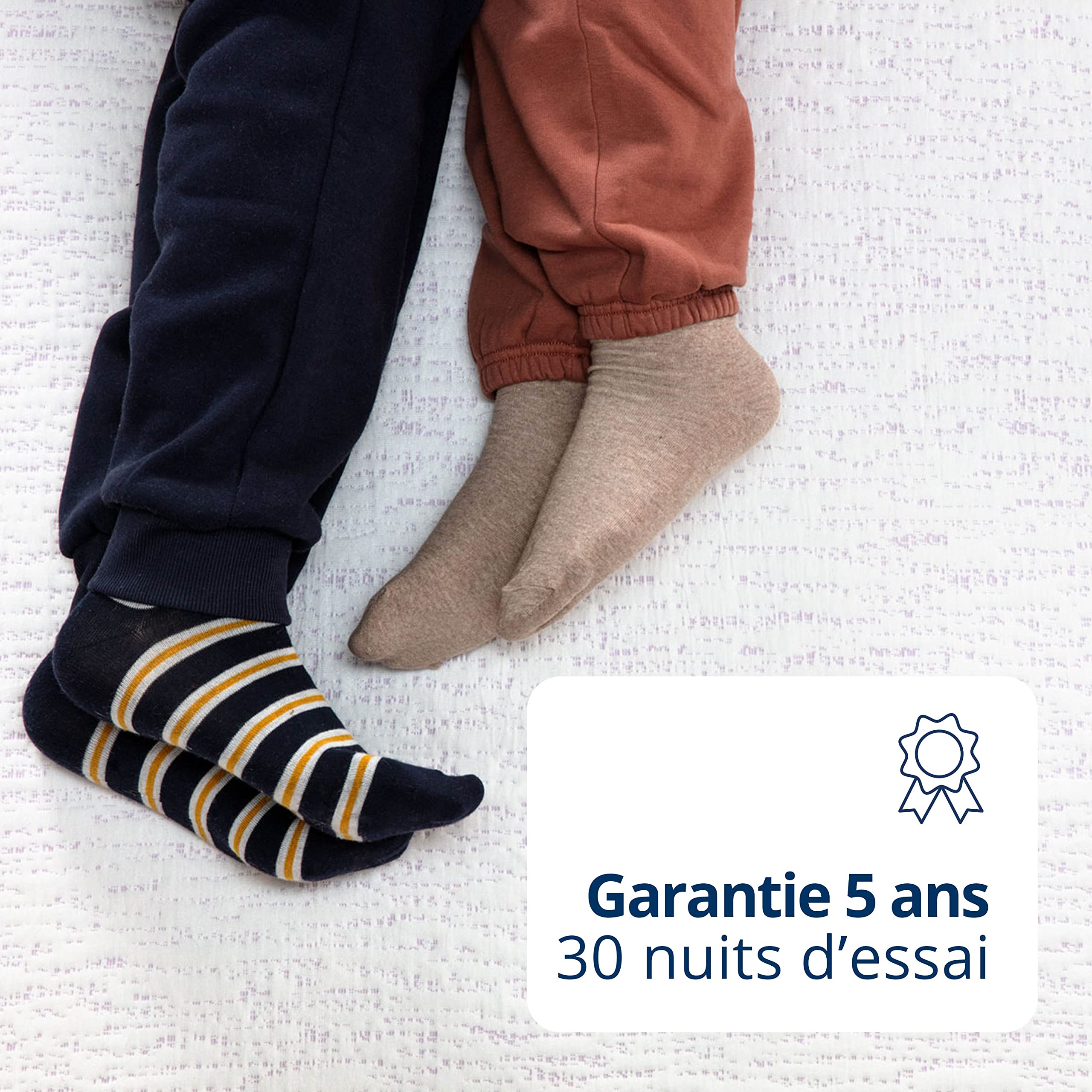 Surmatelas Mémoire De Forme ViscoSoft 120x190cm - Épaisseur 5cm, Housse Bambou Lavable, Confort Moelleux