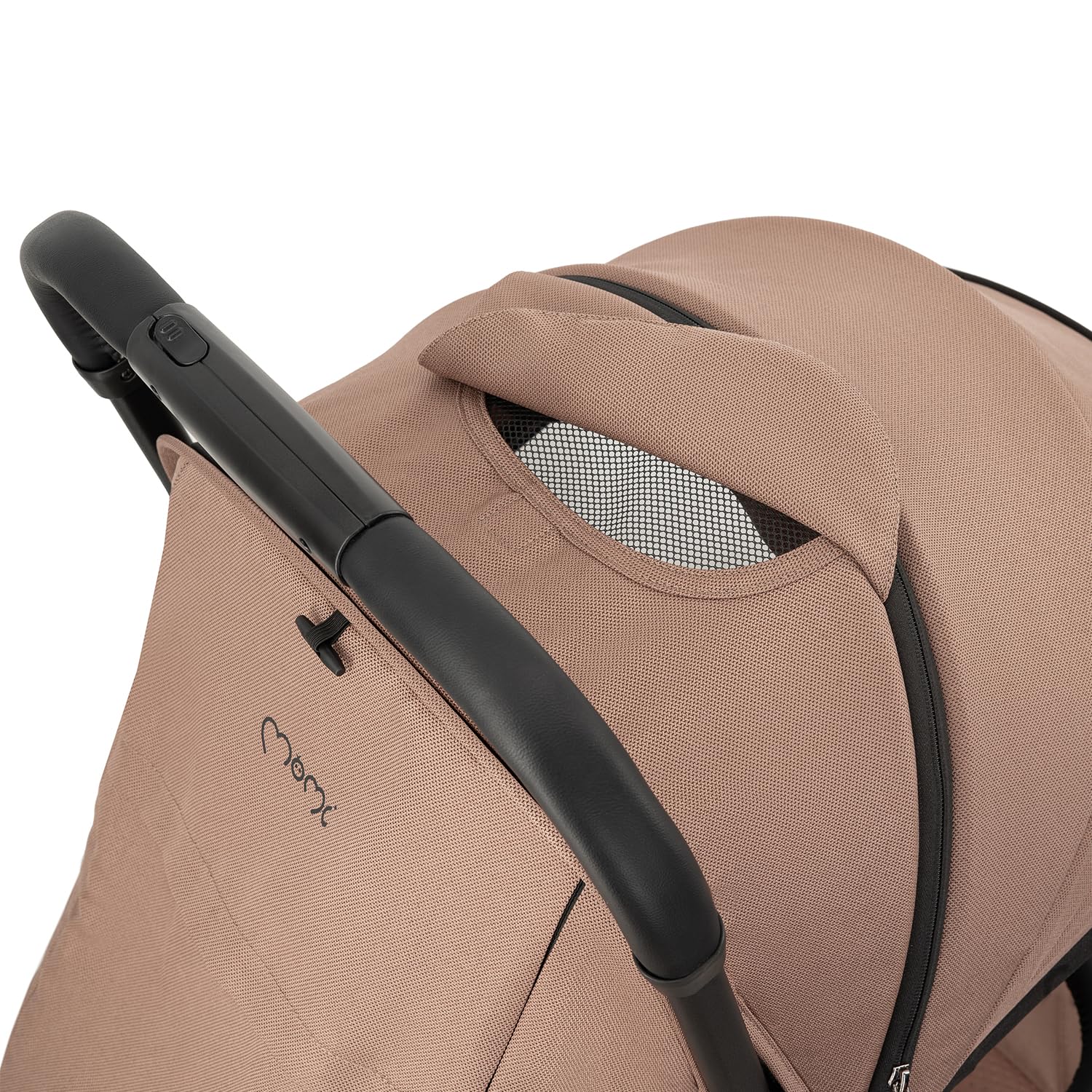 MoMi Kinderwagen ANDREA mit automatischem Faltsystem, bis 22 kg Körpergewicht, 5-Punkt-Sicherheitsgurt, Getränkehalter, Einkaufskorb, Tasche, Insekten- und Regenschutz, mit Zwillingsfunktion
