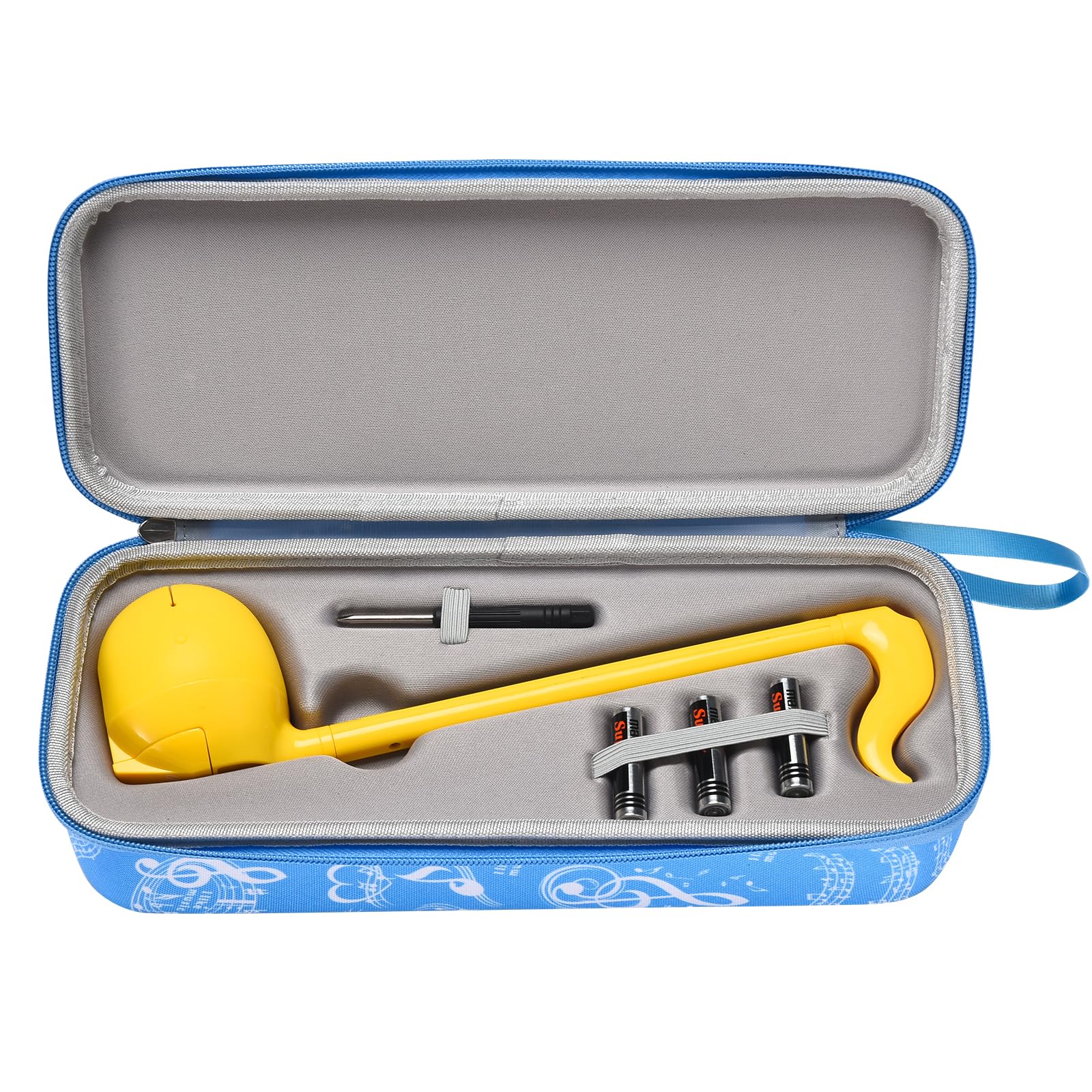 Janjunsi Funda de Almacenamiento Compatible con Otamatone Japonés Electrónico Musical Instrumento Portátil Sintetizador (Regular Size), Funda Dura de Protección EVA Bolsas de Almacenamiento