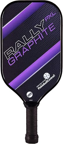 Rally PXL Paddle de grafito Pickleball  Núcleo de nido de abeja compuesto de polímero, cara de carbono de grafito  Ligero  Aprobado por USAPA