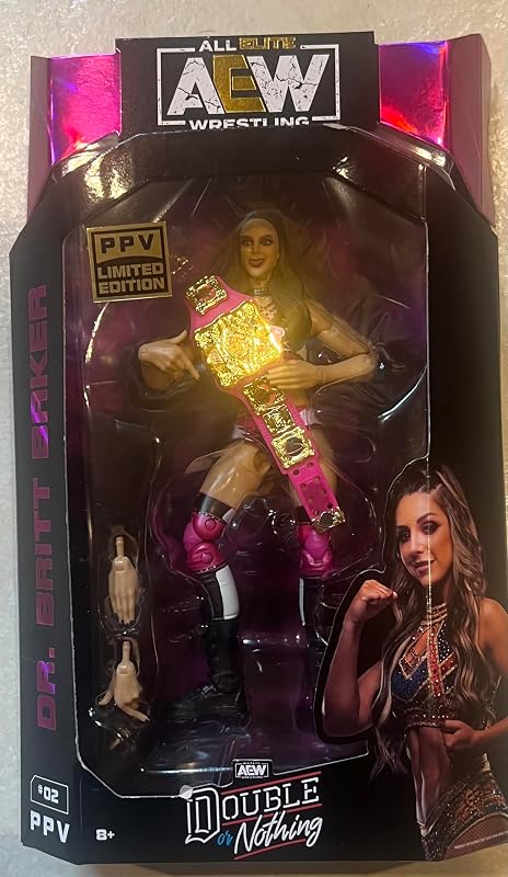 AEW All Elite Double or Nothing PPV Exclusive Dr. Brit Baker Action Figure