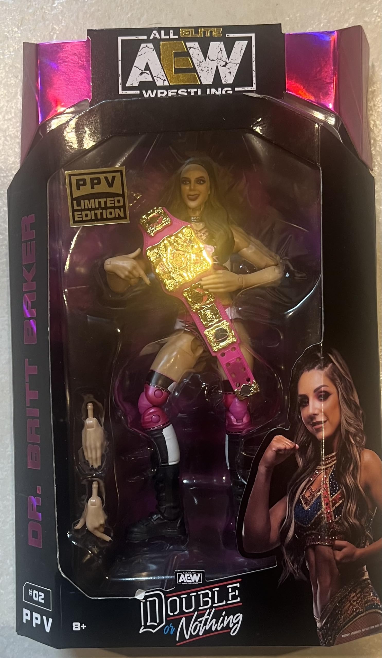 AEW All Elite Double or Nothing PPV Exclusive Dr. Brit Baker Action Figure