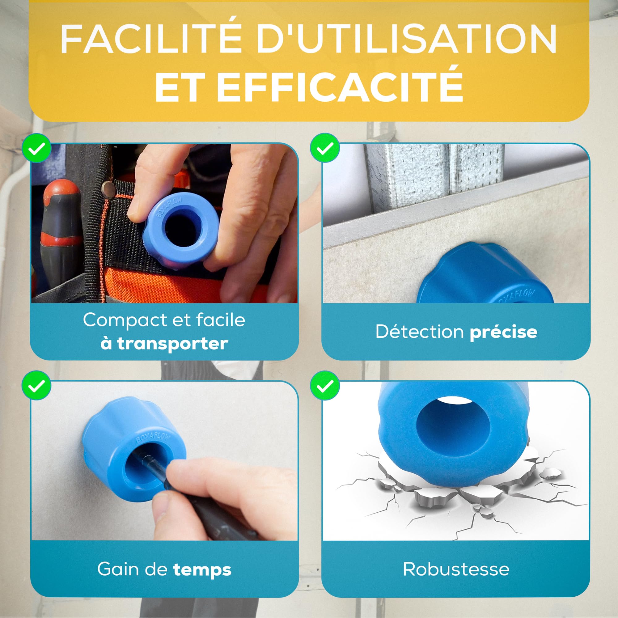 Aimant Pour Placo Puissant Neodyme Magnetic Target (nouvelle version) Detecteur de rail et Montant dans Cloison. Outil ideal pour Plaquiste Electricien Plombier. Outillage pour Vis Cheville