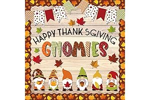 Happy Thanksgiving Letters - 66 Pieces Fall Bulletin Board Cutouts Set