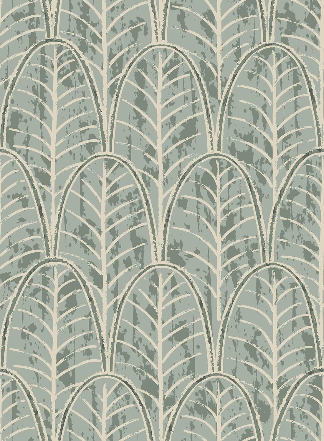 tiltil Peel and Stick Wallpaper Green Leaf Contact Paper Boho 17.7"x78.8" Modern Self Adhesive Wallpaper Removable Decorative Contact Paper for Cabinets and Drawers Wallpapers for Bathroom Waterproof 17.3" x 78.8"