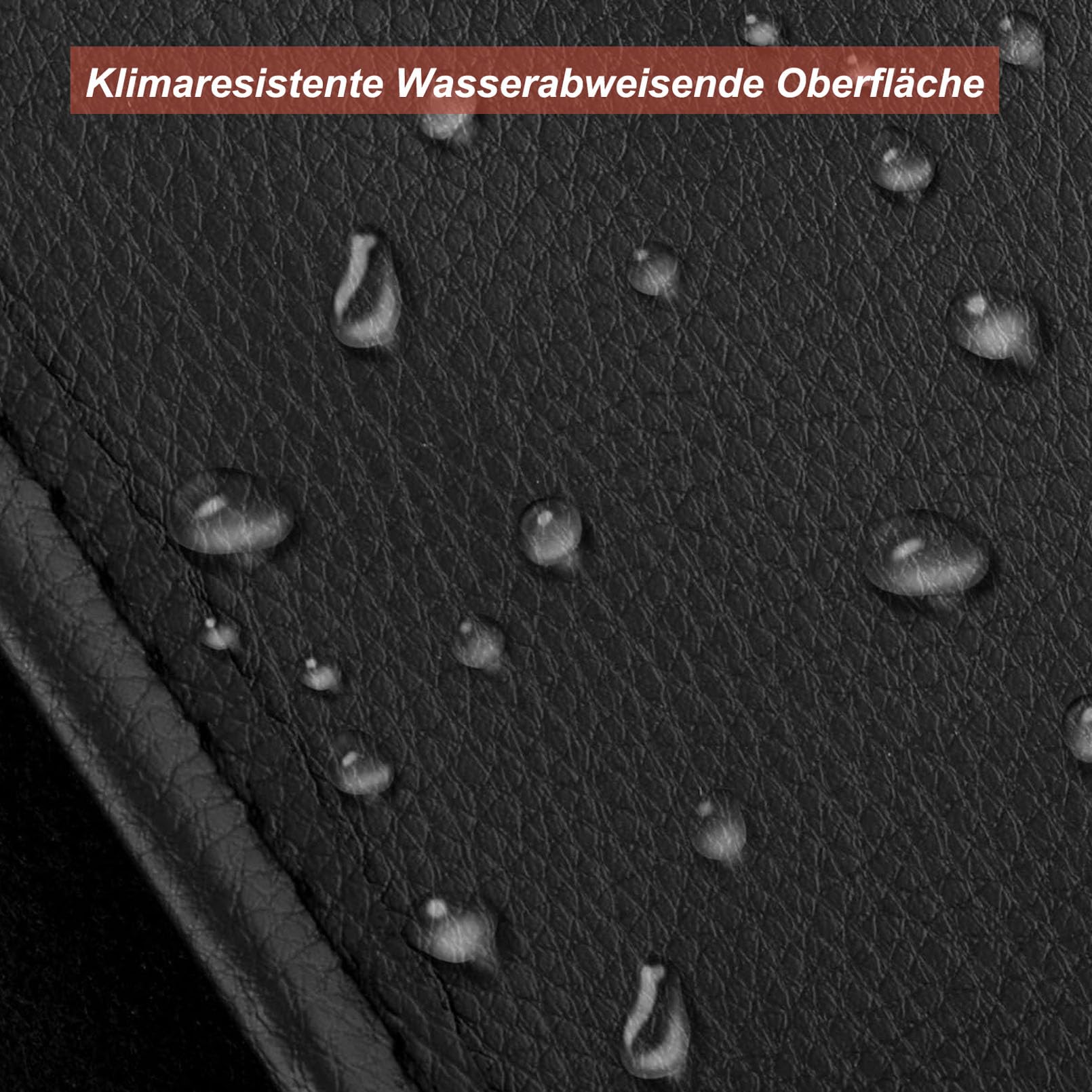 Cutfouwe Leather Grand Piano Cover - Baby Grand Piano Cover for Waterproof-Proof and Dustproof,Black,160cm - Image 2