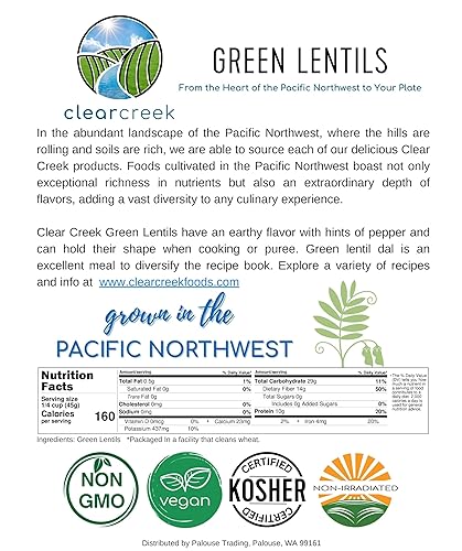 Miniatura 5 de Lentejas verdes  25 libras  Cubo de almacenamiento de alimentos de emergencia  Sin OMG  Vegano  A granel