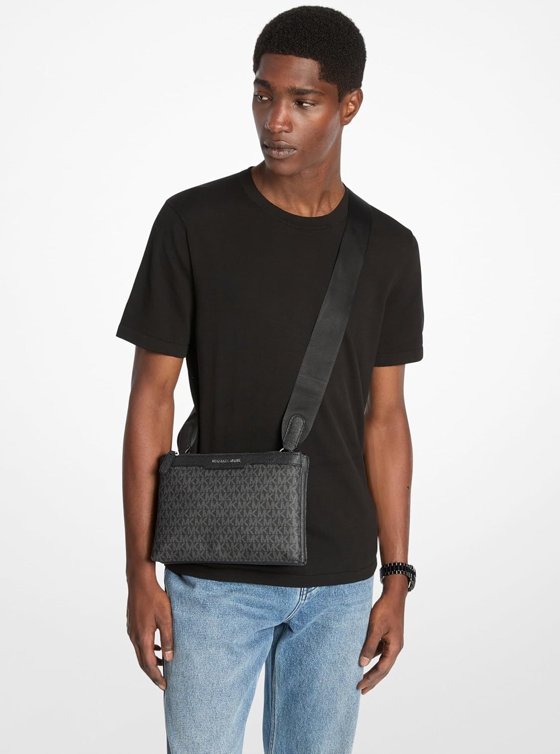 Michael Kors mens Hudson Accordion Crossbody Bag - Image 3