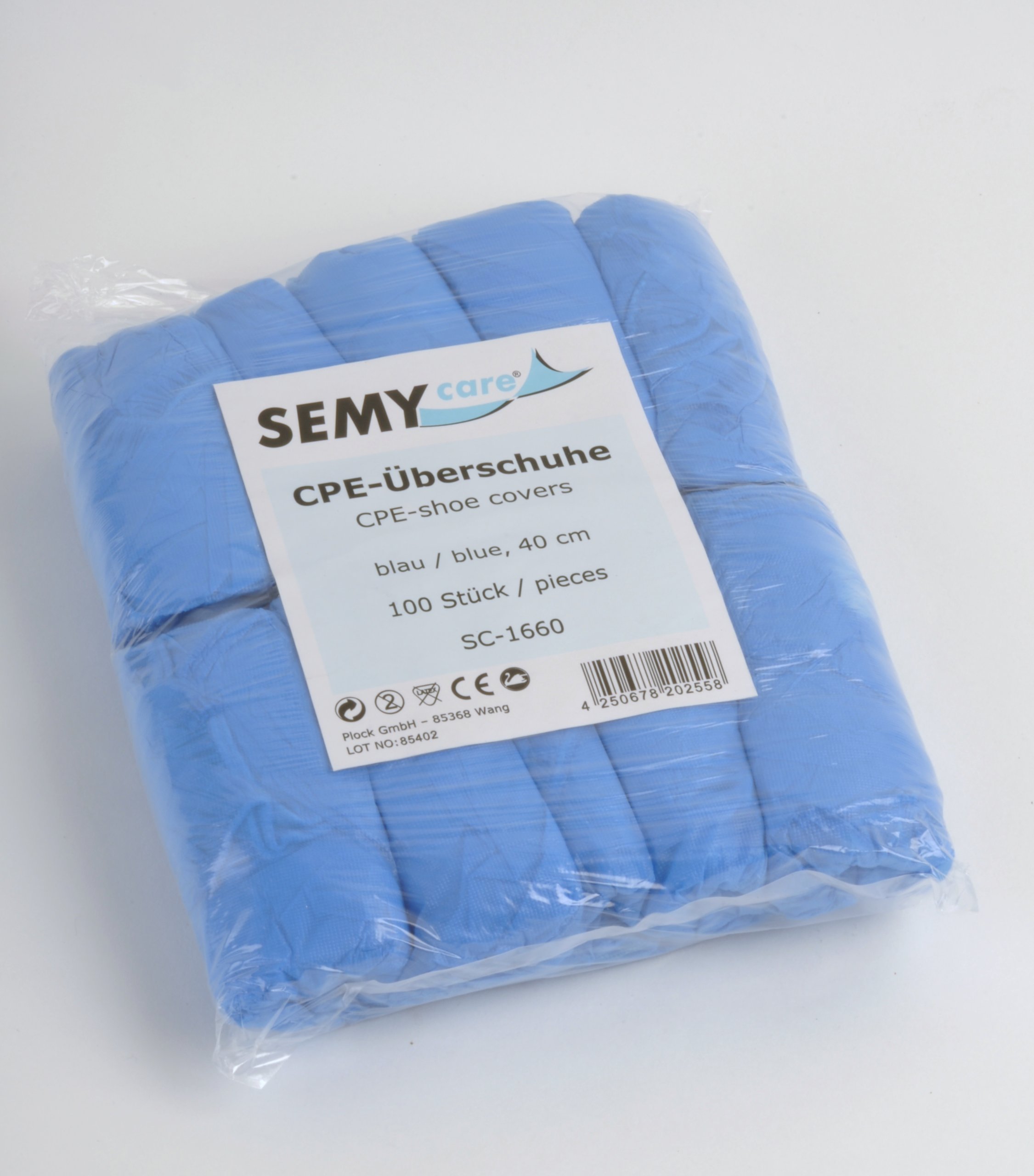 Semy Care Lot de 10 packs de 100 chaussons jetables Bleu