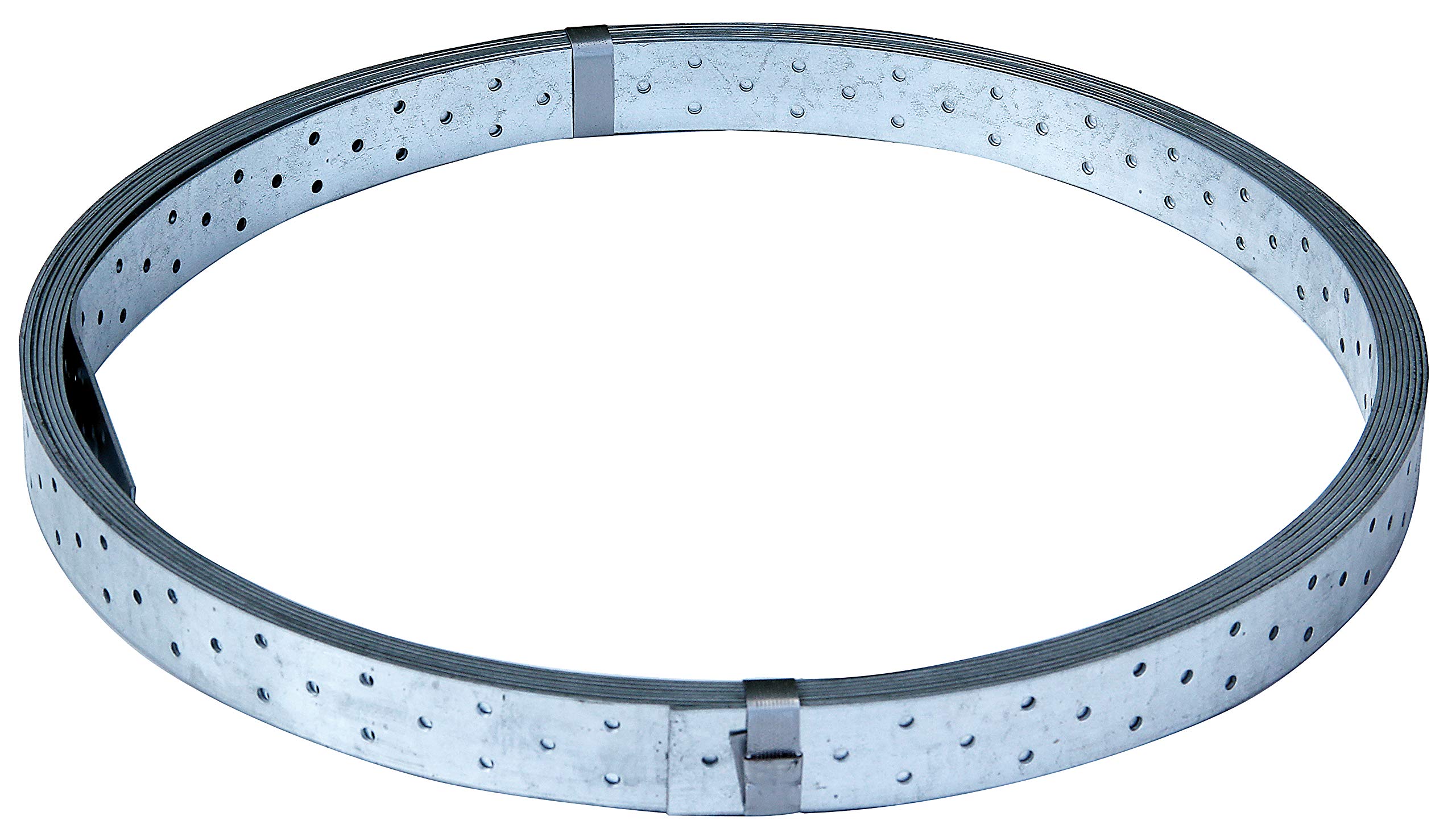 Alberts 339043 Bande perforée | galvanisée Sendzimir | 10 m, 40 x 2 mm