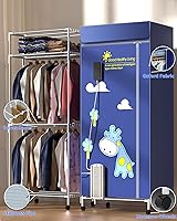 Vista 3 de Secadora de Ropa Portátil, Secadora de Ropa de 110V -1600W, Perchero de Ropa Plegable de 67 Pulgadas -3 Niveles, Secadora Portátil de Ahorro