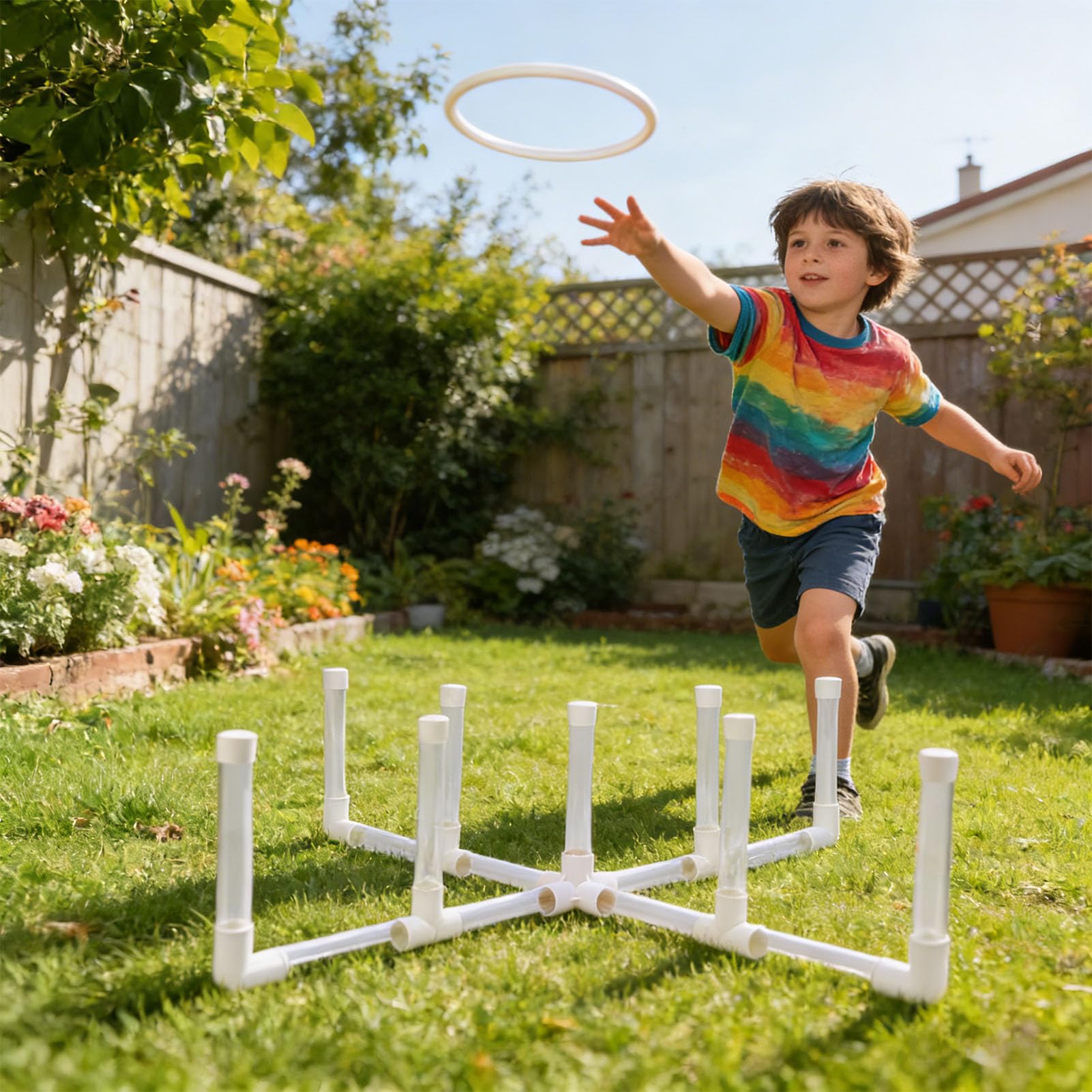 Generic Gioco di Lancio a LED in Giardino Luminoso Bagliore Al Buio Facile Installazione per Riunioni di Famiglia in Campeggi e Cortili Realizzato in Robusto Materiale PC