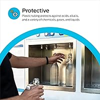 Vista 5 de EZ-FLO - Tubo de vinilo transparente de PVC de 0.17 pulgada de diámetro interior (1/4 pulgada de diámetro exterior), 20 pies de longitud, 98560