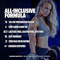 Vista 3 de QUATTRO Magnum Nutraceuticals Whey Protein Powder, Toasted Cinnamon Cereal 2lb – Premium Protein Isolate Blend for Muscle Growth & Recovery