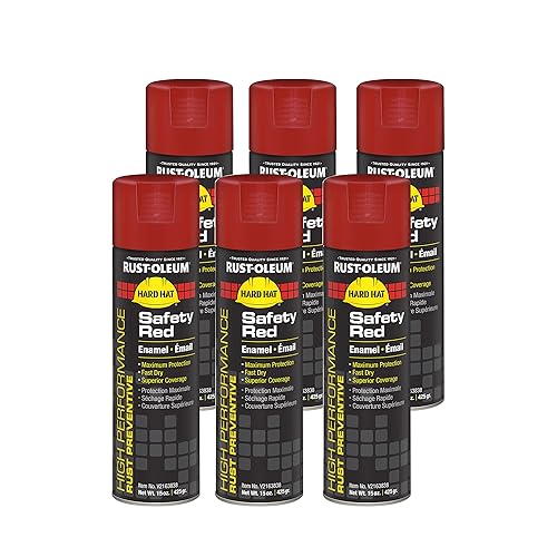 Miniatura 10 de Rust-Oleum Pintura de esmalte en aerosol para prevenir oxidación, sistema de alto rendimiento V2100, 15 onzas, 6 unidades, Negro liso, 6