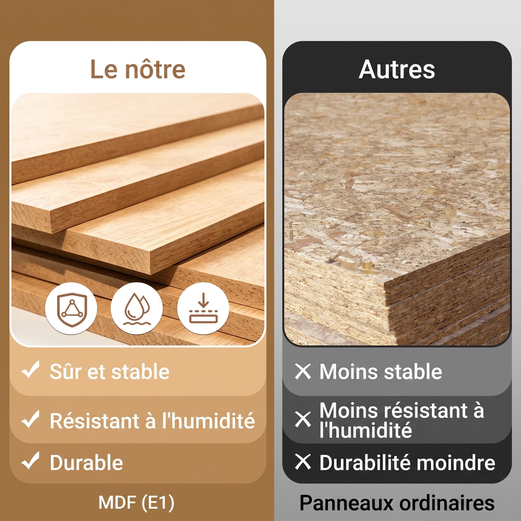 SoBuy Desserte Cuisine avec roulettes freinées et 3 étagères 99x40x84,3 cm | Meuble rangement cuisine, grand plan en bois, charge 75 kg, tiroir et placard 2 portes, MDF/PB, pour la cuisine, FKW133-SCH