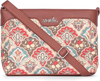 ZOUK Harmony Sling Bag | Crossbody Bags for Women | Women's Handbags | Stylish | Vegan Leather Evening Bag | Travel & Office Use | Purse and Wallet