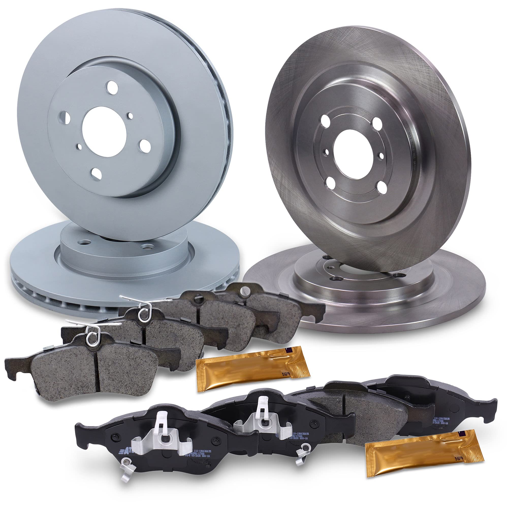 ATEC Germany Set freni incl. dischi anteriori Ø 258 mm ventilati + | Compatibile con: TOYOTA YARIS, YARIS