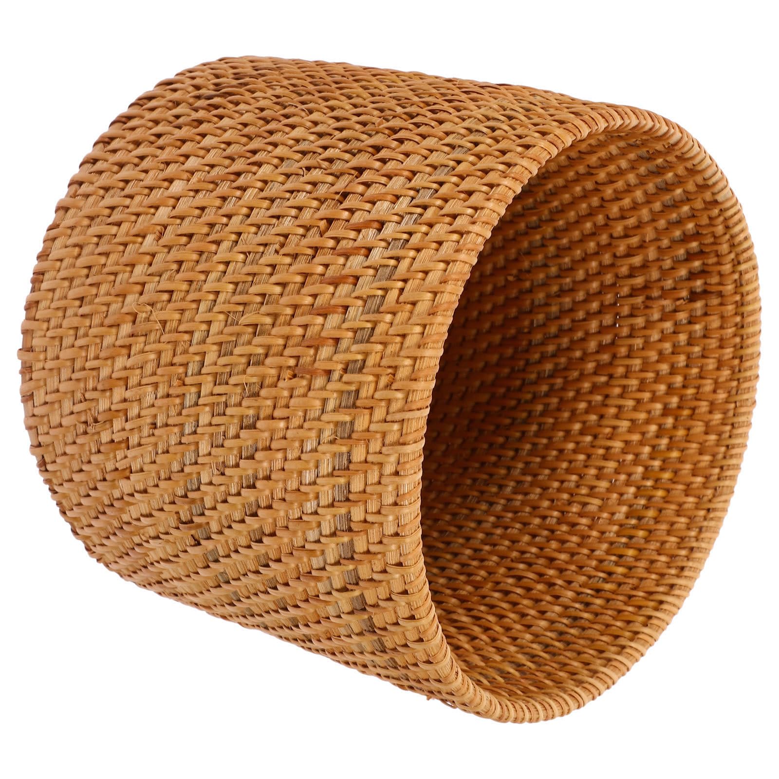 Toddmomy Cestino in Rattan Intrecciato Rotondo Marrone per Casa