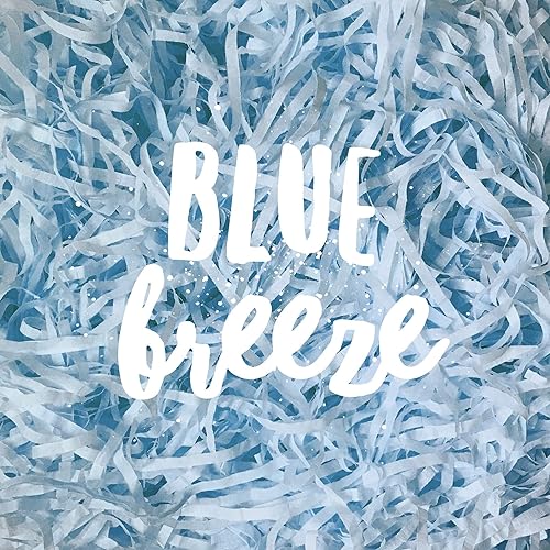 Blue Breeze Baby Blue Shredded Tissue Paper Shred Hamper