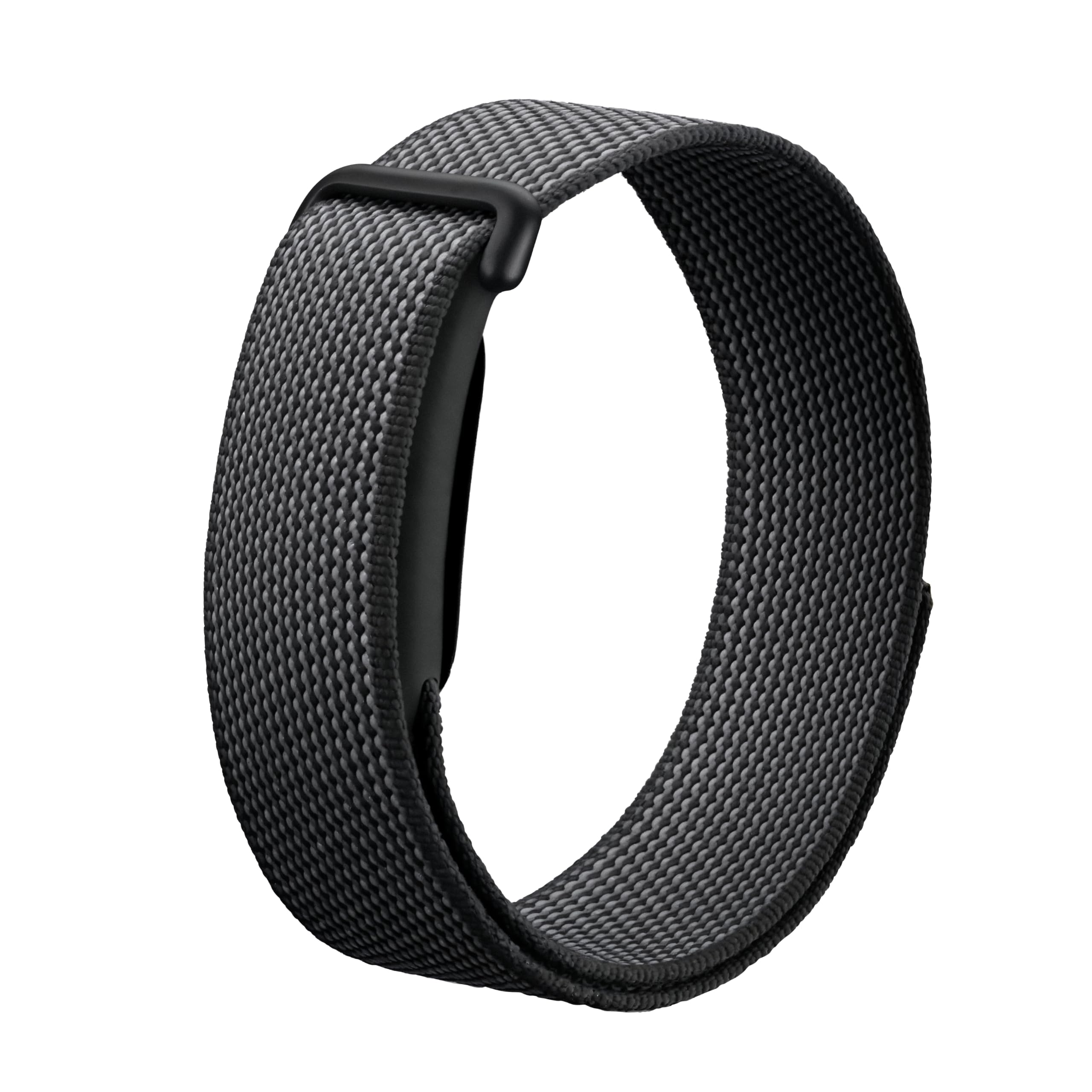 AR LABS Performance Loop Band Compatible with Google Fitbit Air | Woven Micro-Adjustable Replacement Strap for Workouts, Sleep & Daily Wear (Carbon Black)