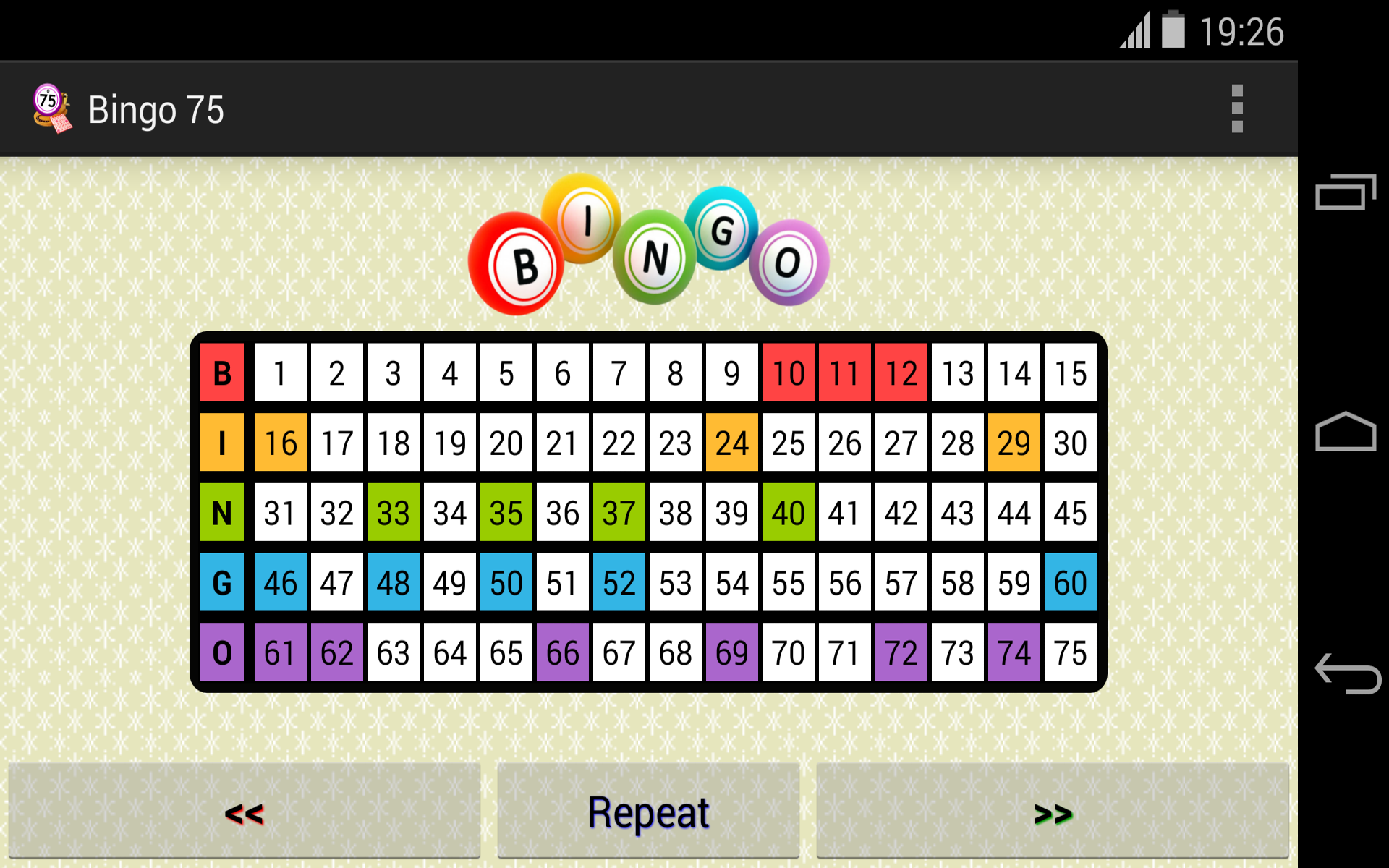 Bingo 75 - App on the Amazon Appstore